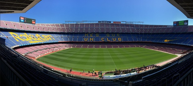 Camp Nou, Barcelona, Spain.