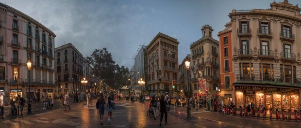 La Rambla, Barcelona, Spain.